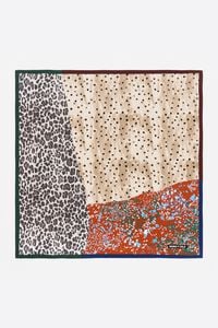 Pa&ntilde;uelo patchwork naranja quemado