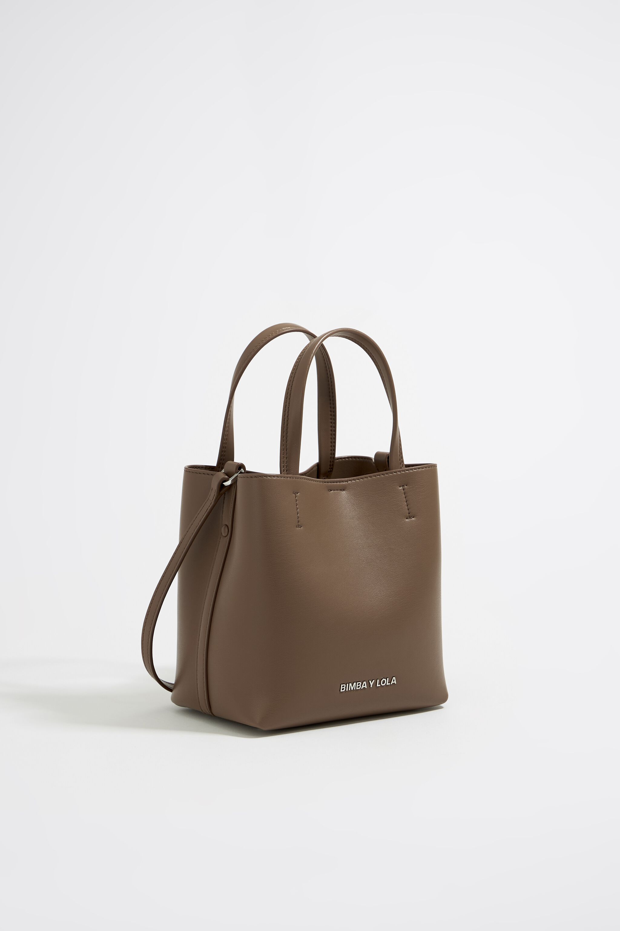 Bolsa Chihuahua pequena piel taupe oscura