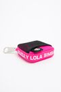 Neon pink nylon Airpods case Neon pink nylon Airpods case