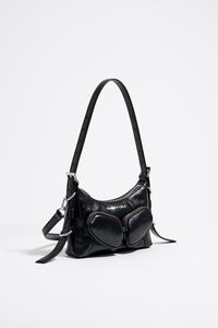 Bolsa hobo Pocket mini piel negro