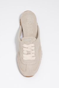 Sand suede and fabric 13 31 mule sneaker