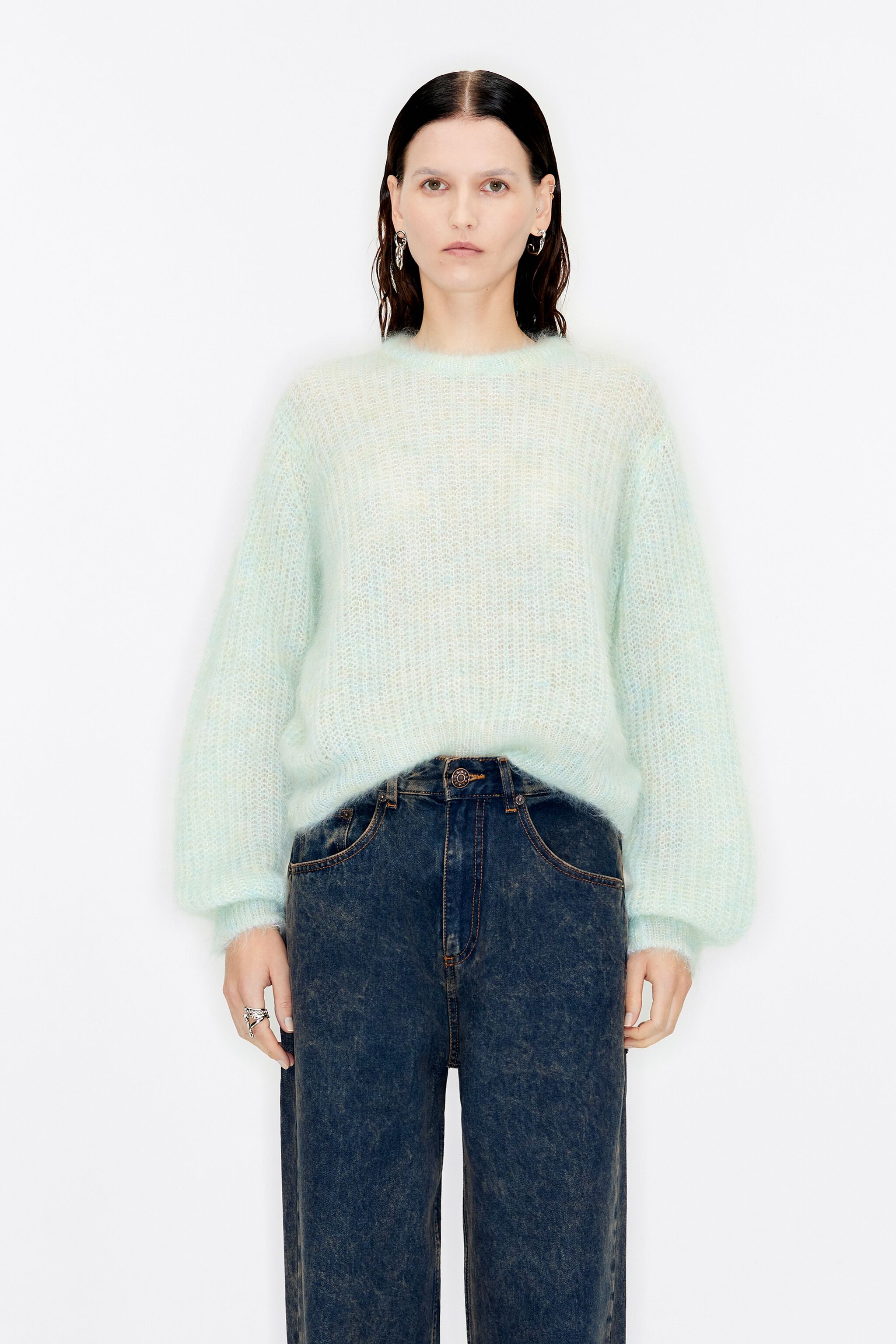 Sueter top color menta