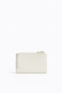 Monedero recto piel blanco Monedero recto piel blanco
