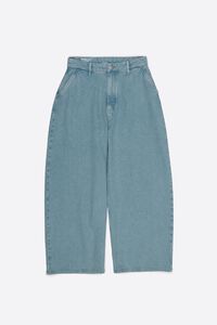 Pantal&oacute;n recto pinzas denim fluido azul claro