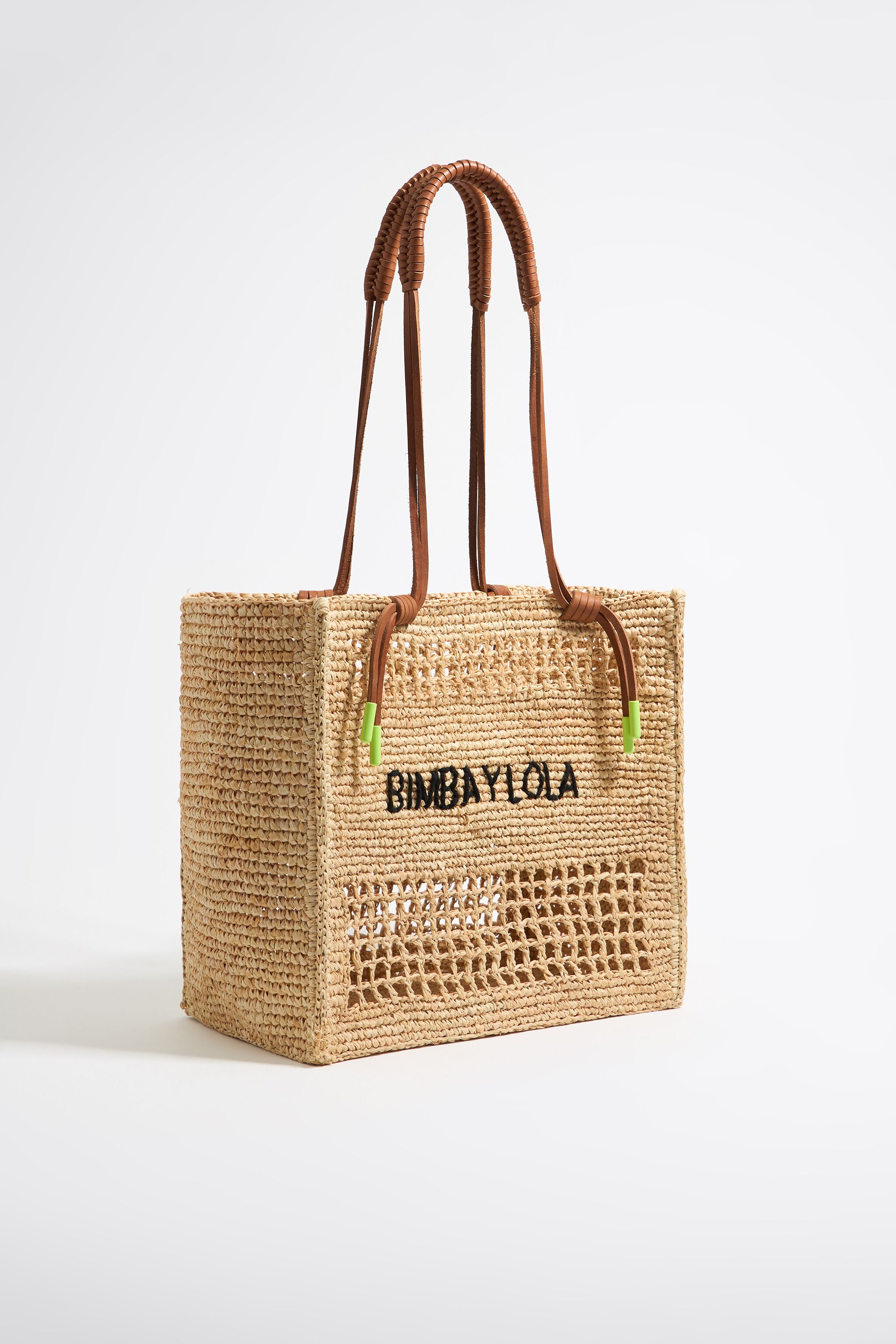 Bolsa tote grande rafia natural