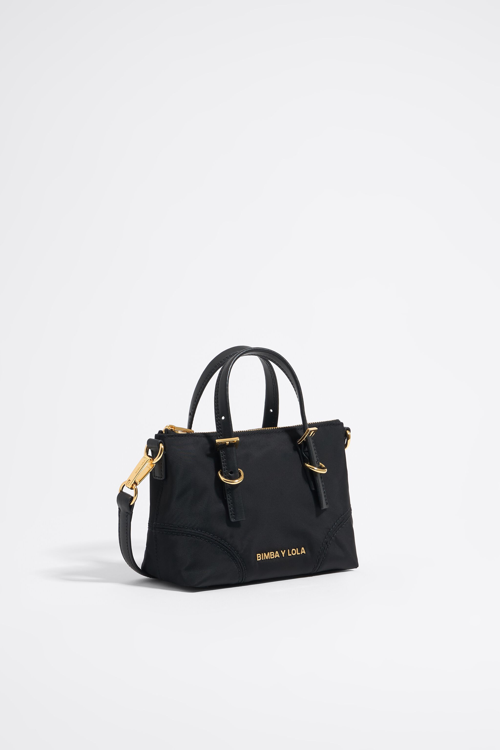 Bolso tote m nylon negro bimba y lola cheap