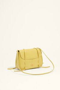 Yellow leather Mini flap bag
