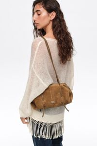 Olive suede Lolita bag