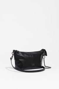 Small black leather Madrid bag