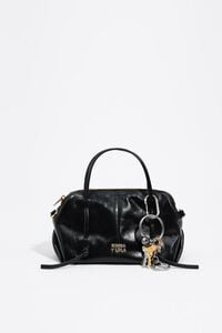 Mini black leather Lolita bag