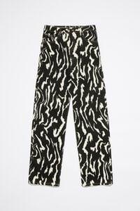STRAIGHT CROPPED - Jean alto Tiger Liquid