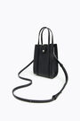 Minibolso tote piel negro Minibolso tote piel negro