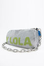 Bolso cilíndrico malla plata Bolso cilíndrico malla plata
