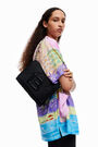 Bolso bandolera M nylon acolchado negro Bolso bandolera M nylon acolchado negro