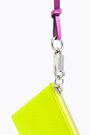 Neon yellow croc flat make-up case Neon yellow croc flat make-up case