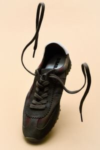 Tenis 13 29 de gamuza y tejido cuadros