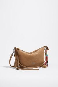 Medium natural suede Madrid bag