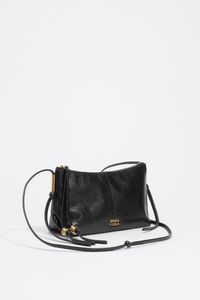 Bolsa bandolera peque&ntilde;a piel negra
