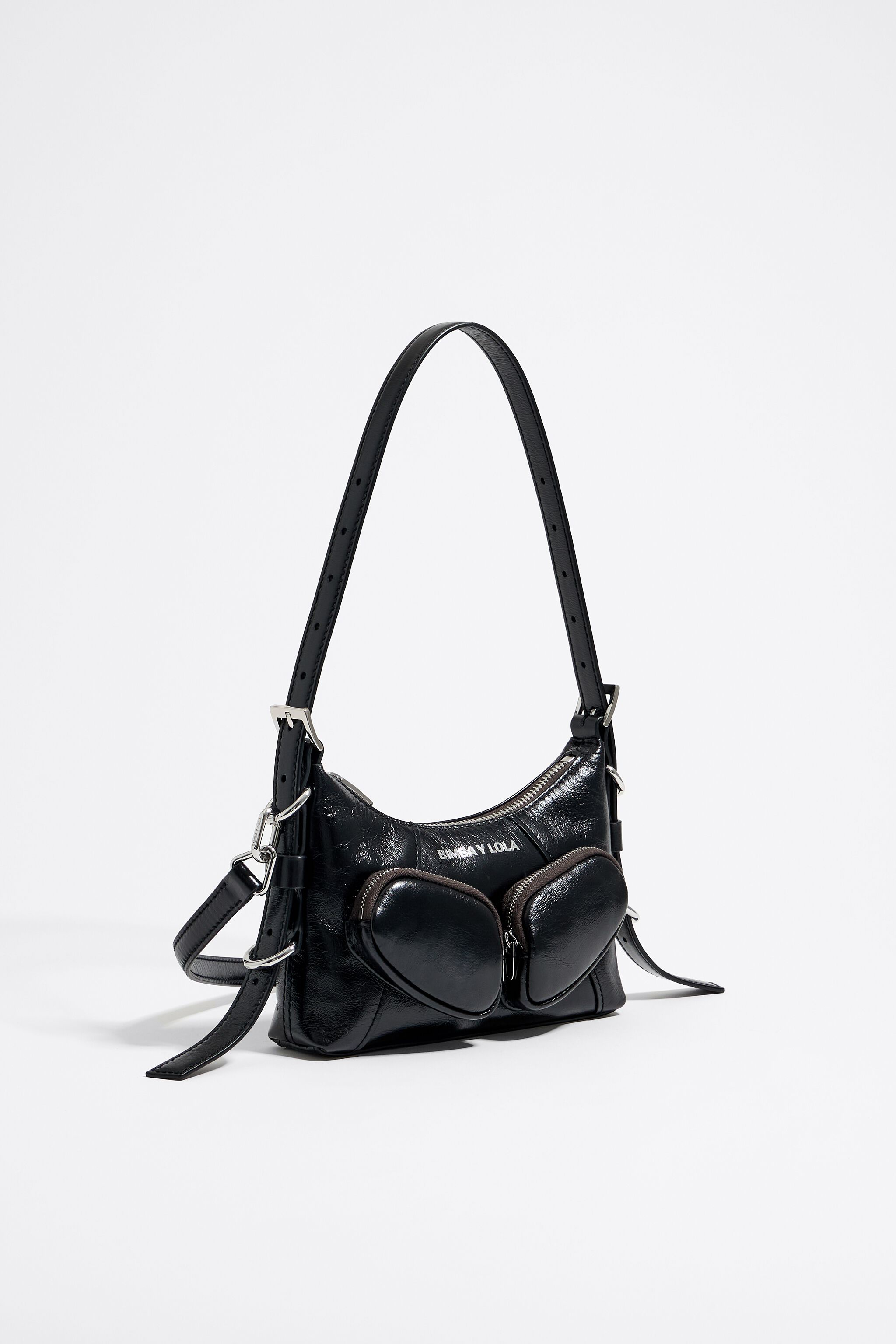Bolsa hobo Pocket mini piel negra