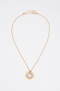 Collar sol n&aacute;car dorado cepillado