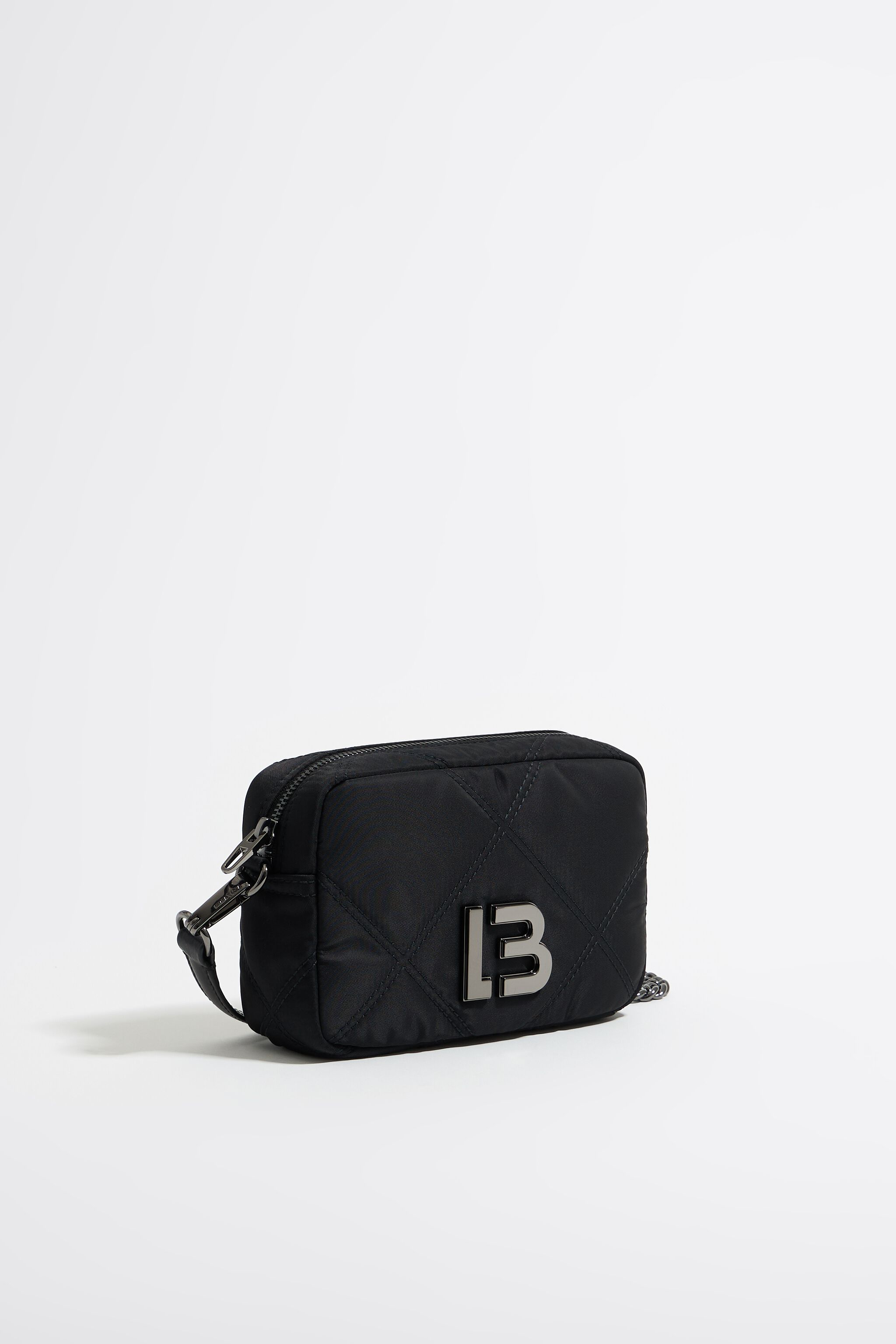 Bolsa mini nylon acolchado negra