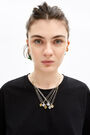 Letter E short golden necklace Letter E short golden necklace