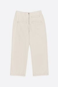 STRAIGHT CROPPED - Pantal&oacute;n denim tobillero marfil