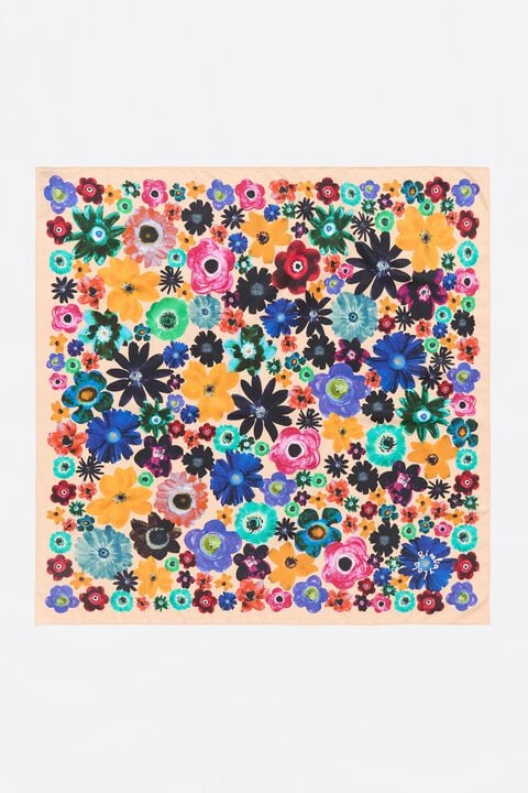 Infinity Scarf - White Water Color Floral Infinity Scarf - White Water Color Floral