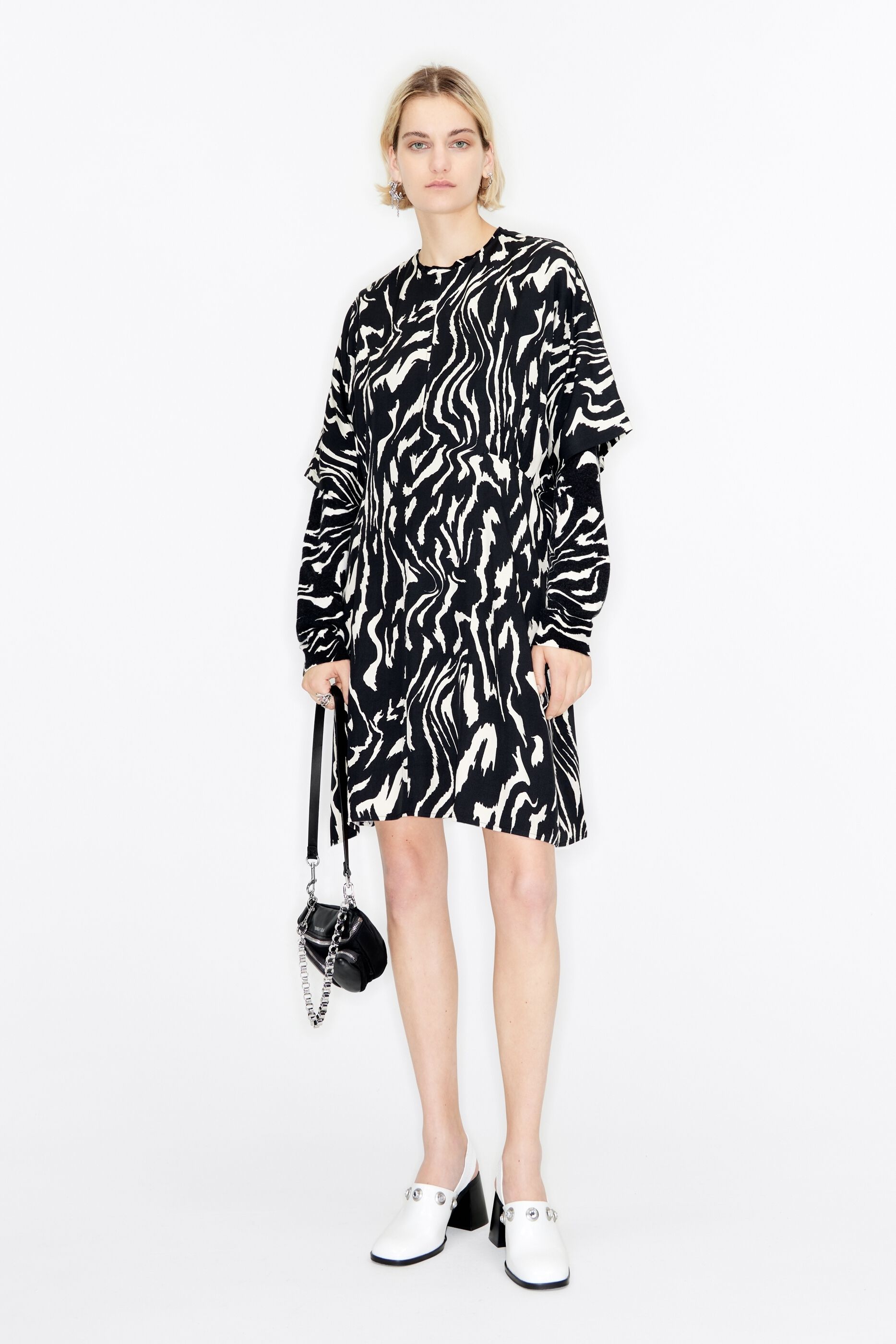 Tiger print 2025 shirt dress