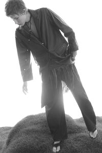 Chaqueta sastre piel negro
