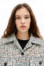 Chaqueta boxy marfil Chaqueta boxy marfil