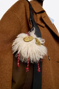 Ivory fur Charo key ring Ivory fur Charo key ring