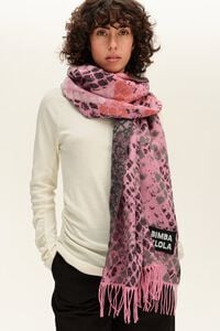 Mascada mancha serpiente rosa