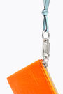 Neon orange croc flat make-up case Neon orange croc flat make-up case