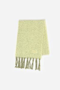 Lime marl brushed scarf
