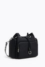 Bolso saca cordón nylon negro Bolso saca cordón nylon negro