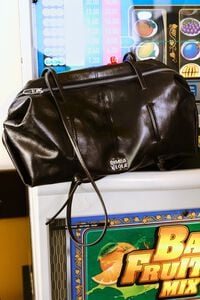 Burgundy leather Lolita bag