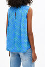 Fluid blue Dots blouse Fluid blue Dots blouse
