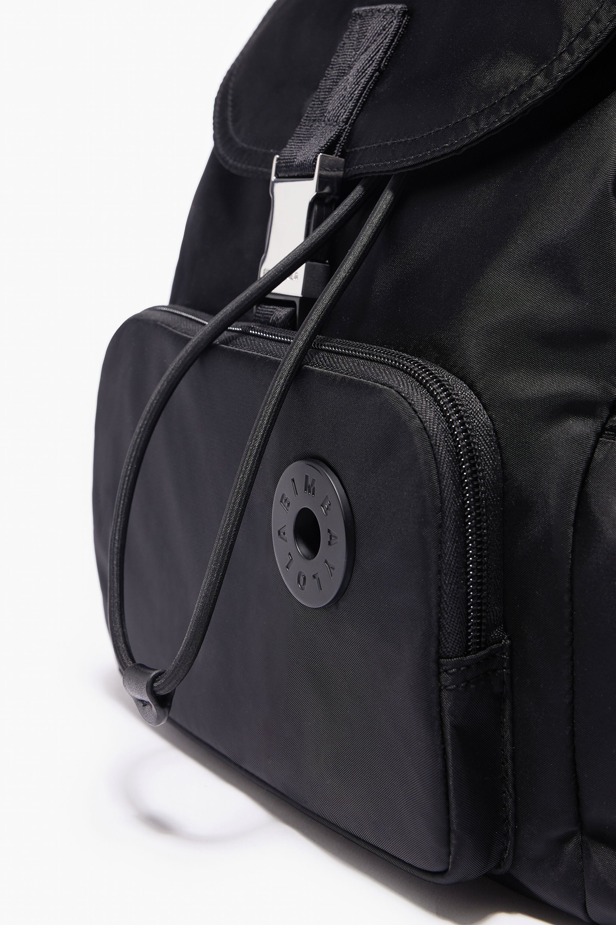 Mochila M nylon negra