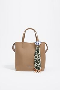 Charm bolsa pañuelo print Ikatmix vainilla Charm bolsa pañuelo print Ikatmix vainilla