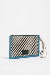 Sobre cierre mediano piel verde oscuro