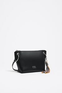 Bolsa Trapecio mediana piel negra