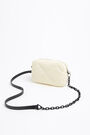 Bolso bandolera S nylon acolchado marfil Bolso bandolera S nylon acolchado marfil