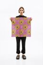 Pink retro silk bandana Pink retro silk bandana