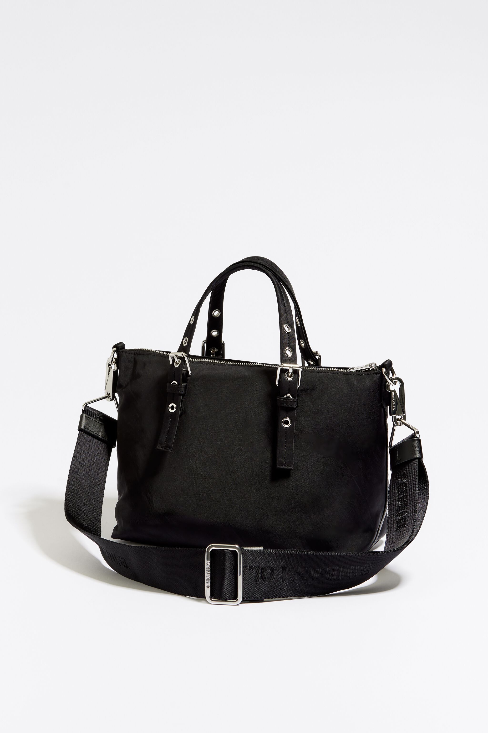 Bolso grande negro new arrivals zara