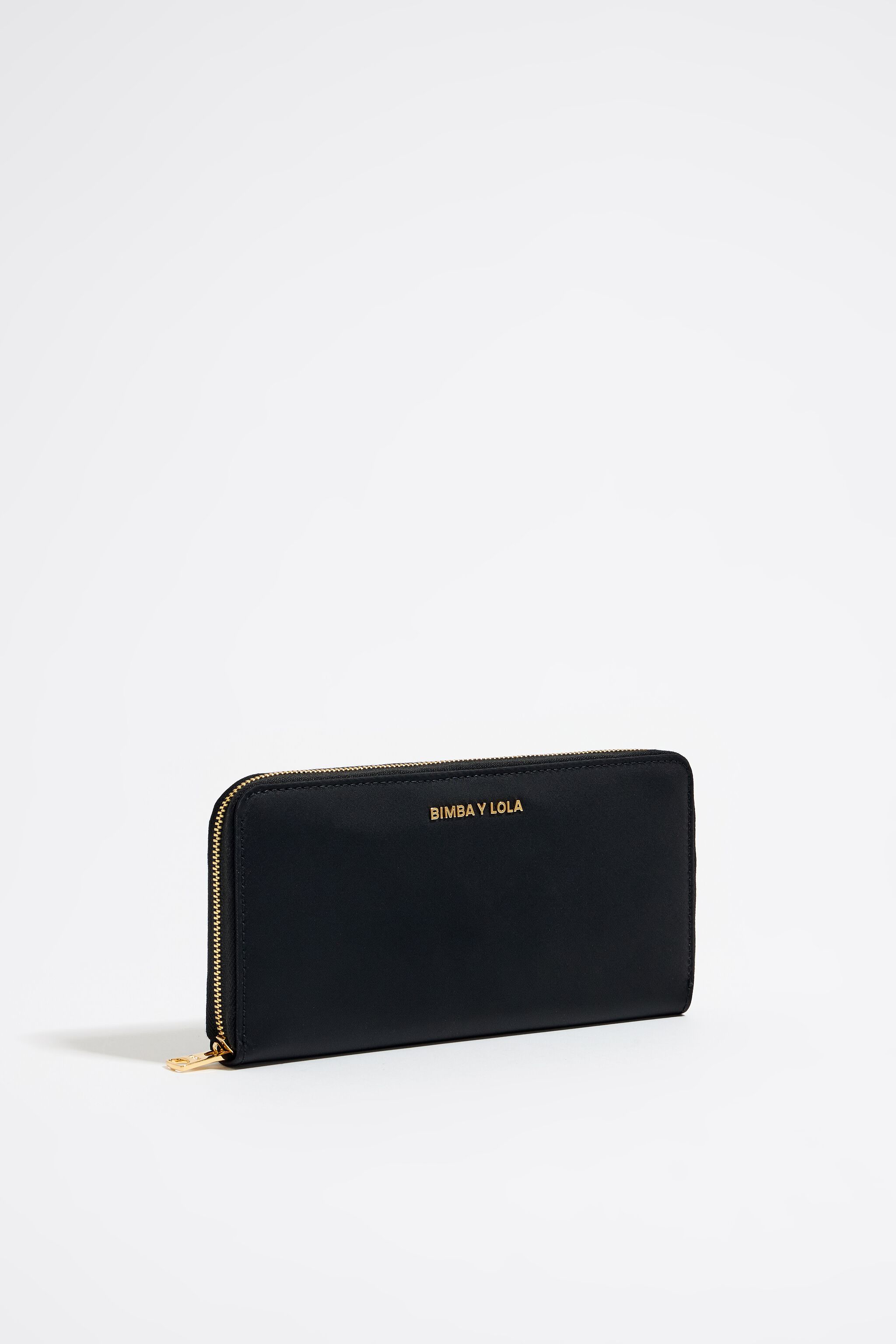 Cartera horizontal nylon negra