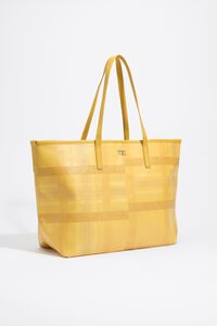 Bolsa shopper grande Tart&aacute;n amarilla