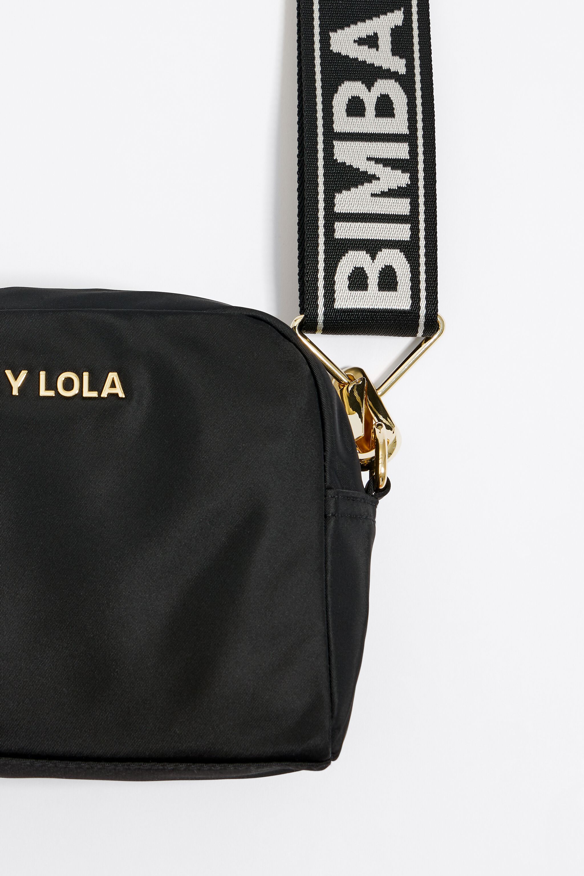 Bolso bandolera S nylon negro