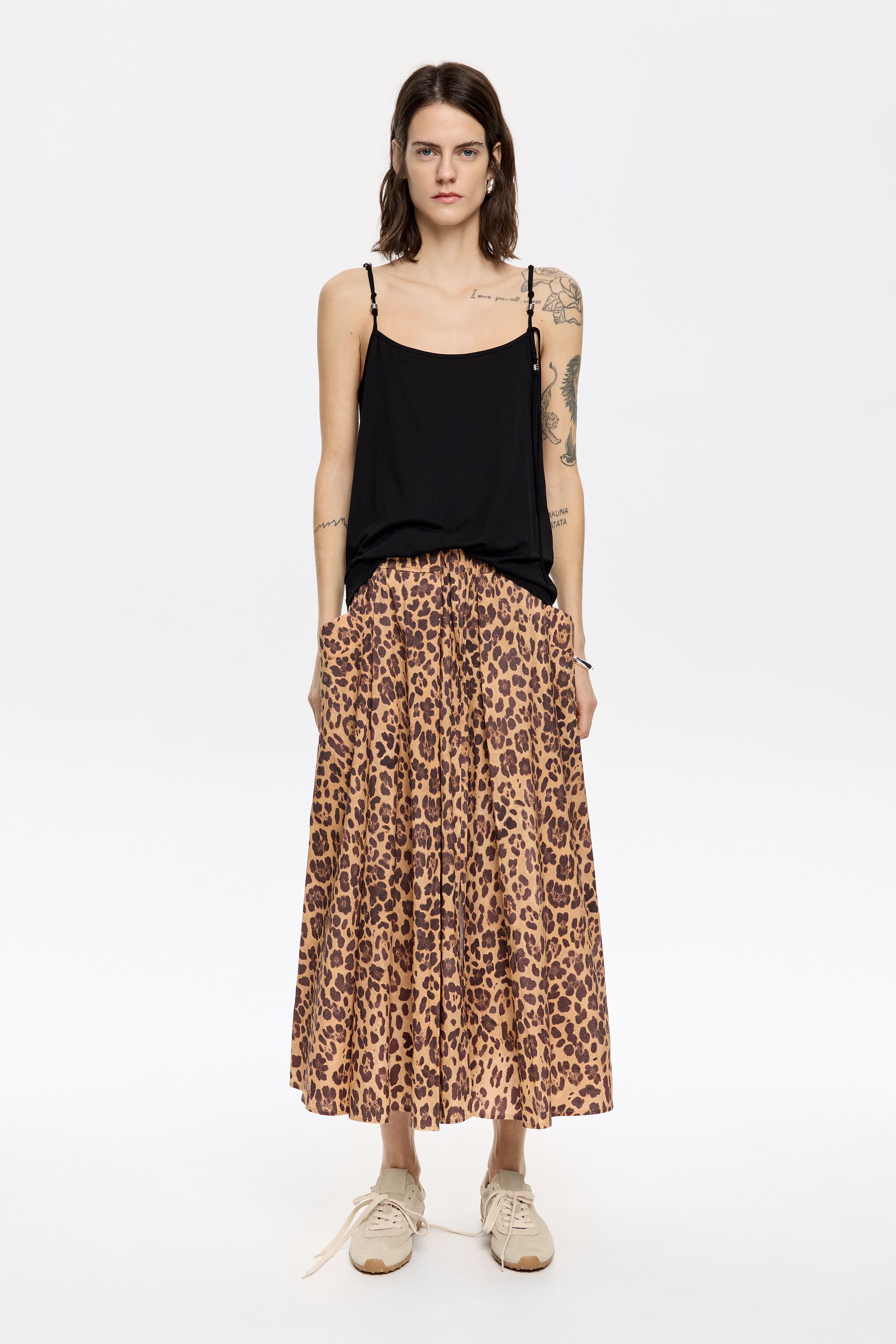 【YEGG】25SS★ Leopard skirt FELINE ASYM SKIRT - FADED LEOPARD – BEC + BRIDGE US