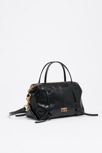 Mini black leather Lolita bag